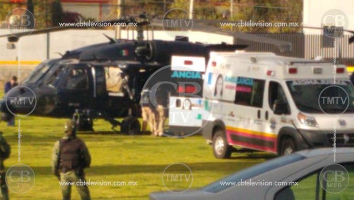 #AlMomento: “El Vocho” llega a Morelia en helicóptero, será trasladado a un hospital