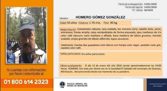 Desaparece administrador del Santuario “El Rosario” de la Mariposa Monarca