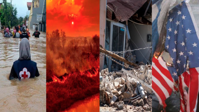 Sismos, terremotos, incendios, conflicto entre EE.UU e Irán, erupción de volcán, caída de meteorito: Así los primeros 8 días de enero 