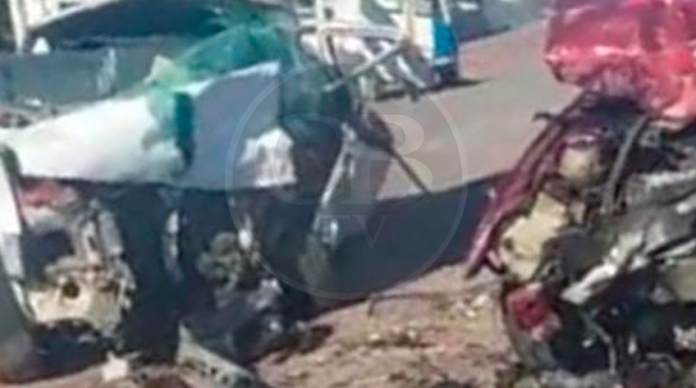 Un muerto y tres lesionados deja choque frontal en La Ruana