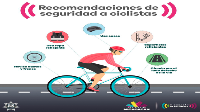 Exhorta SSP a ciclistas acatar medidas de seguridad