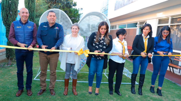 Colocan corazón de ReciCanje en instalaciones de AMANC