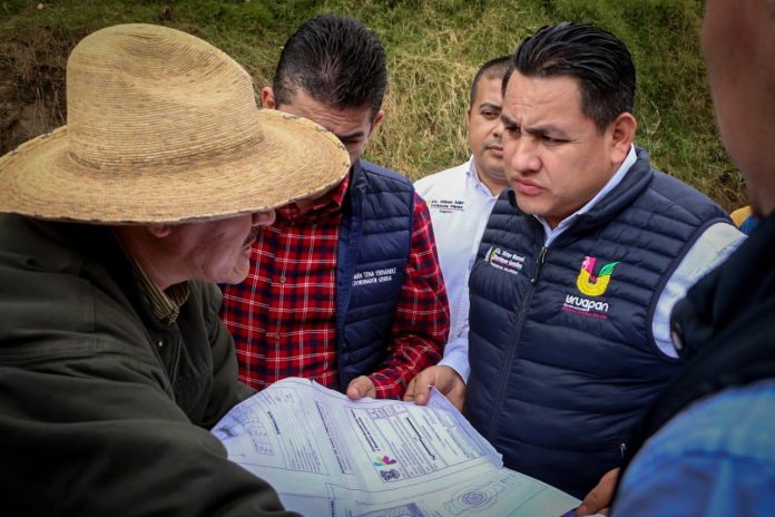 Supervisa Víctor Manríquez obras por más de 15 MDP en Uruapan