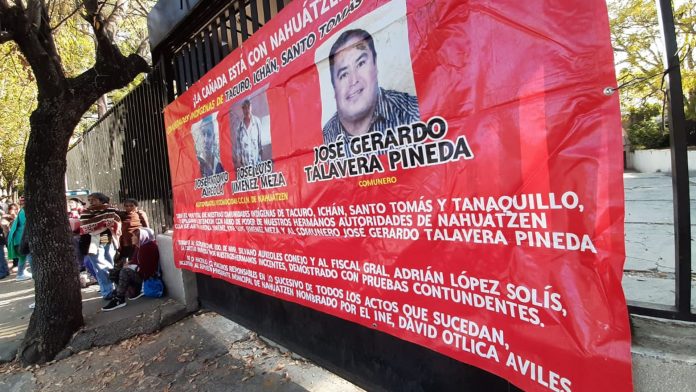 Ante la falta de pagos, comuneros de Nahuatzen protestan en SFA