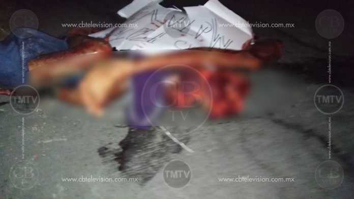 Encuentran hombre desmembrado junto a mensaje