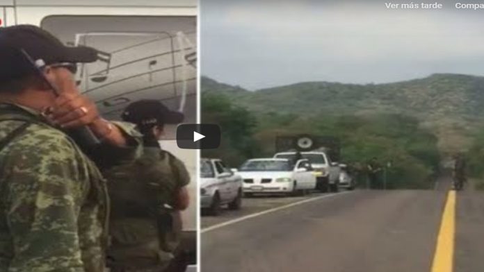 Video: Sicarios de la Familia Michoacana instalan retenes en Tzitzio