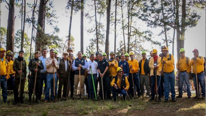 Víctor Manríquez pone en marcha Campaña de Prevención, Control y Combate de Incendios Forestales Uruapan 2020
