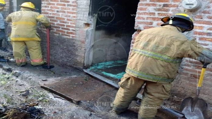 Le explota el cilindro de gas y termina con varias quemaduras al incendiarse su casa