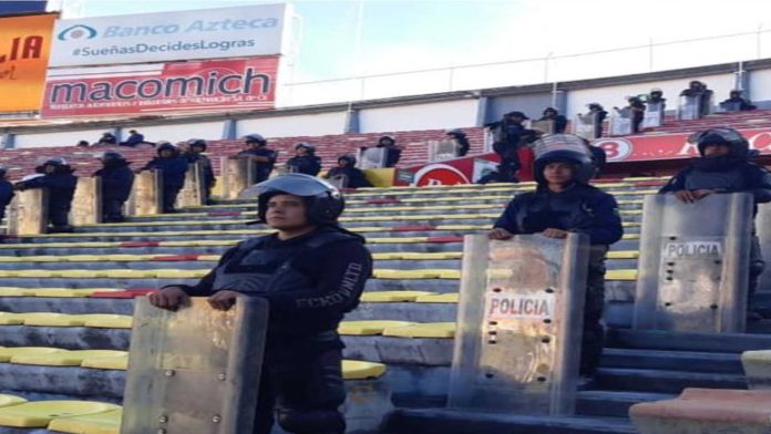 Implementa SSP dispositivo de seguridad en las inmediaciones del Estadio Morelos