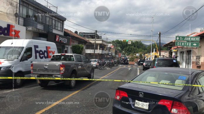 Se desata la balacera en el Centro de Uruapan, hay dos heridos