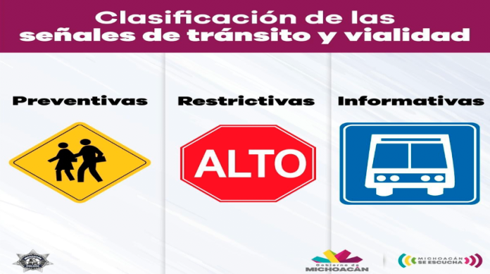 Invita SSP a conocer la clasificación de la señalética de tránsito