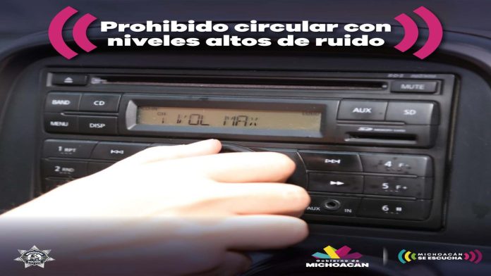 Multa de 616 pesos a quien circule con niveles elevados de ruido: SSP