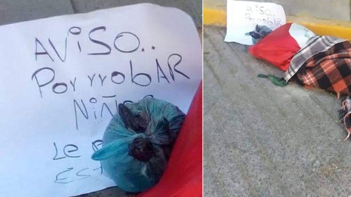 Video: Presuntos sicarios del CJNG amenazan de muerte a ladrones y secuestradores de niños