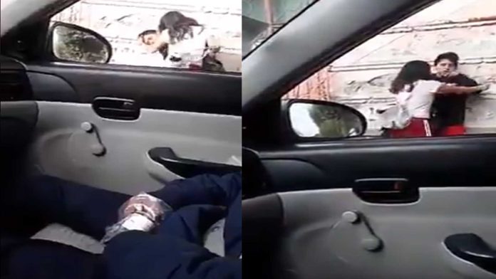 Video: Captan a adolescente golpeando a su novio