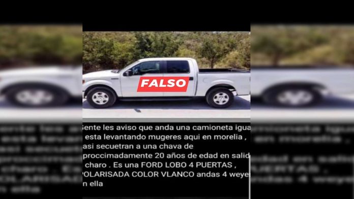 Memo Valencia asegura que es falso el audio que circula sobre presunto secuestro de mujeres en Morelia
