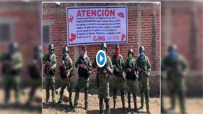 Video: CJNG amenaza a las “lacras” de la Familia Michoacana