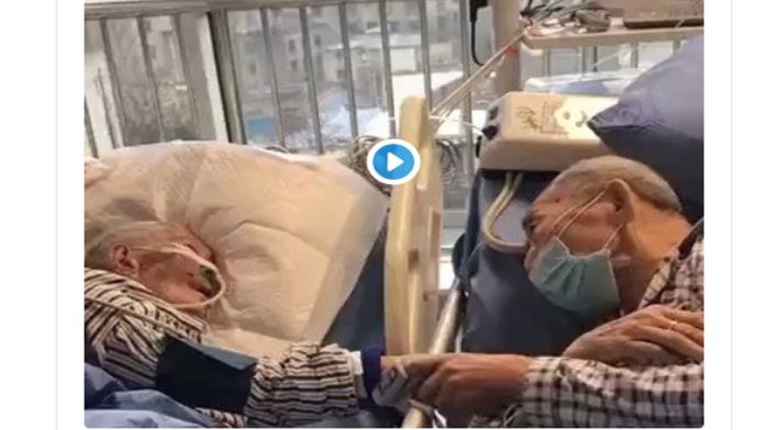 Video: Pareja de abuelitos se despiden tras dar positivo a coronavirus