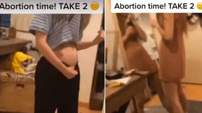 VIDEO: Mujer se practica aborto y lo presume en TikTok