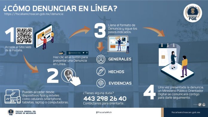 FGE ofrece plataforma para hacer tu “Denuncia en Línea”