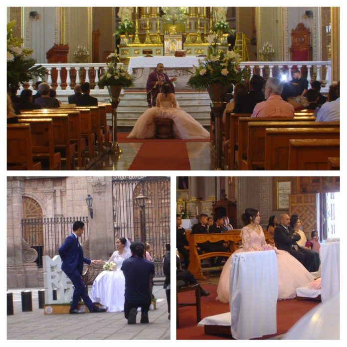 Fin de semana de Bodas y XV años en la Catedral de Morelia