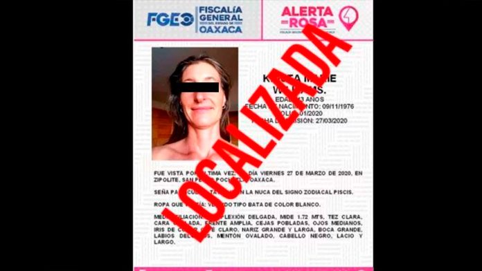 Localizan a profesora estadounidense desaparecida en Zipolite