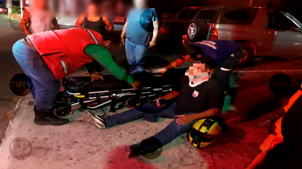 Arrollan a motociclista adolescente en LC Arrollan a motociclista adolescente en LC