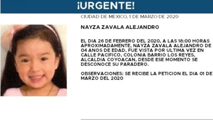 #AlertaAmber: Desaparece menor de 4 años en Coyoacán