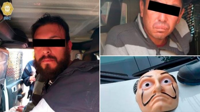 México: Delincuentes asaltaban a transeúntes disfrazados con máscaras de la famosa serie “la Casa de Papel”