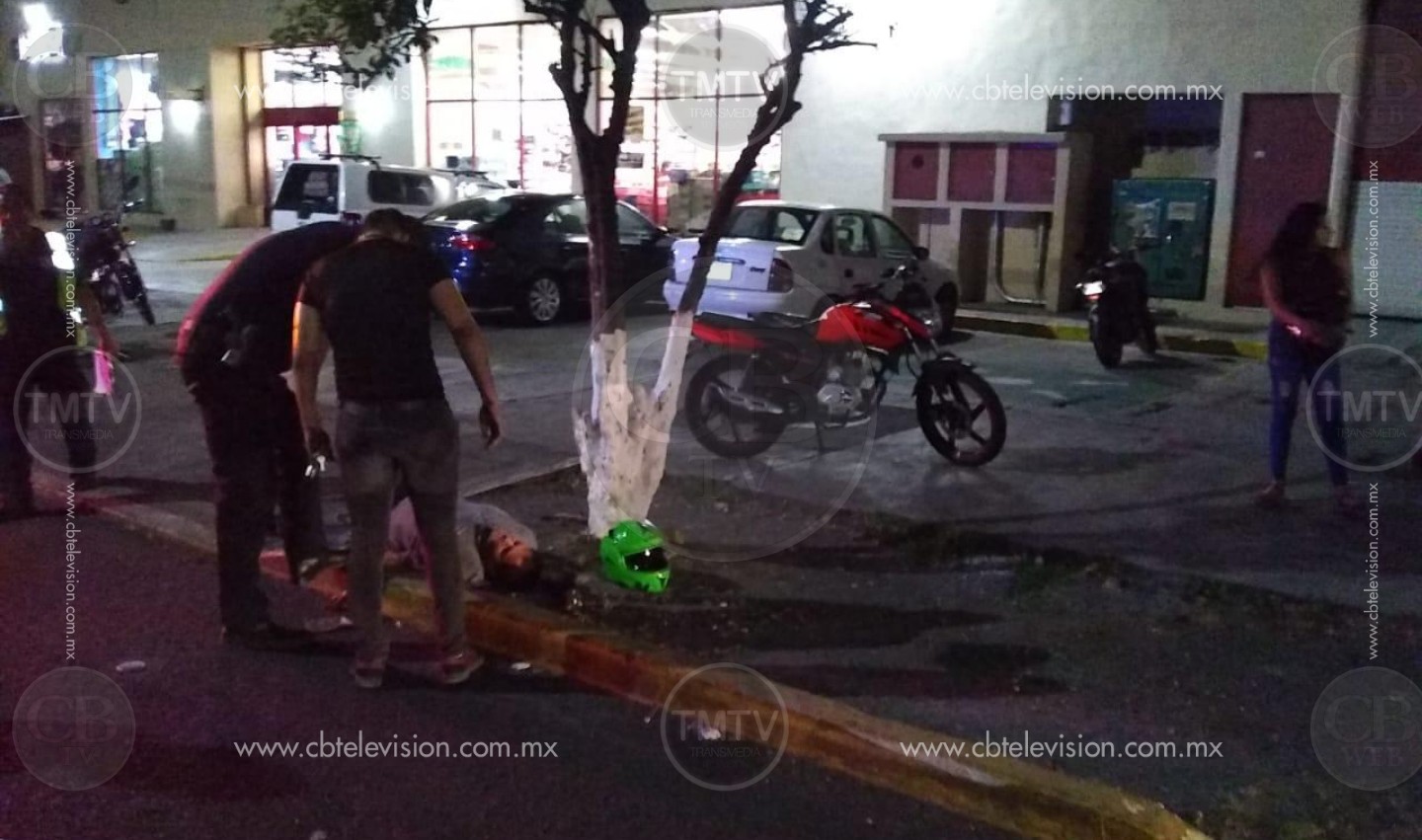 Conductor ebrio atropella a dos motociclistas en Madero Poniente Conductor ebrio atropella a dos motociclistas en Madero Poniente