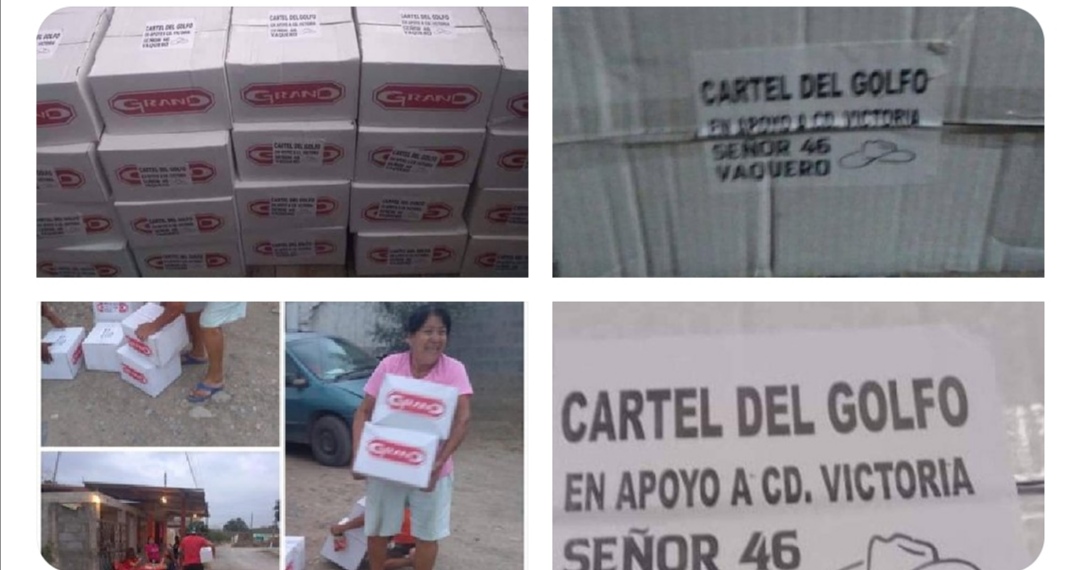 Captan al crimen organizado repartiendo despensas por coronavirus Captan al crimen organizado repartiendo despensas por coronavirus