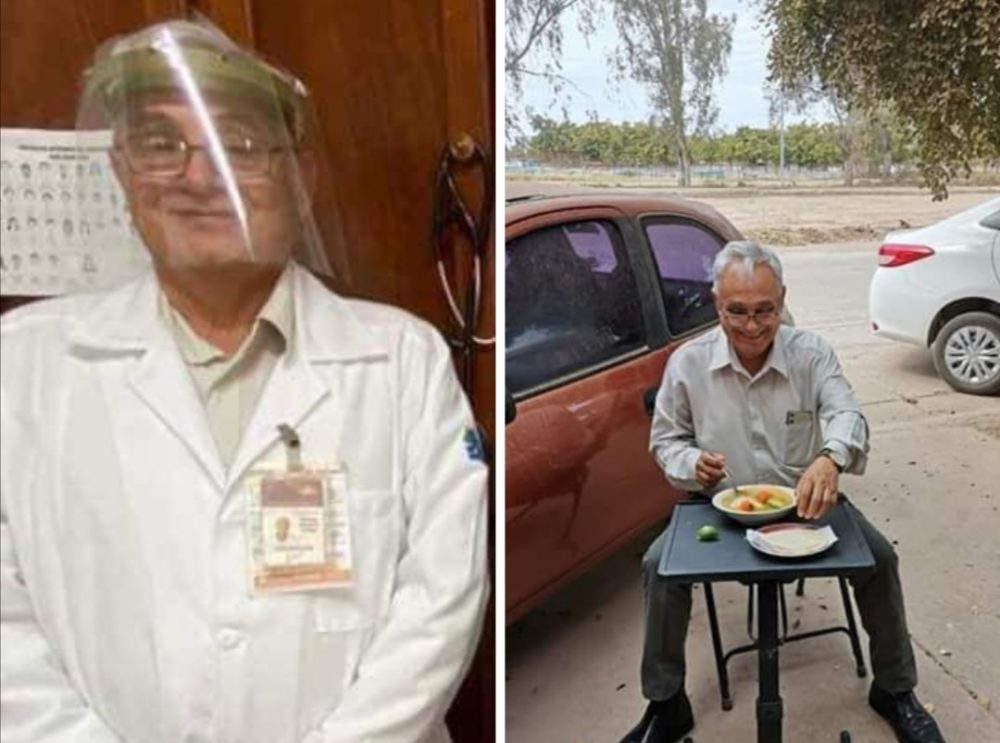 "Mi papá come en la banqueta para cuidarnos", asegura hija de epidemiólogo "Mi papá come en la banqueta para cuidarnos", asegura hija de epidemiólogo