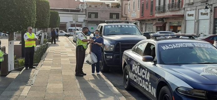 En Morelia, continúan acciones preventivas contra el COVID-19: SSP