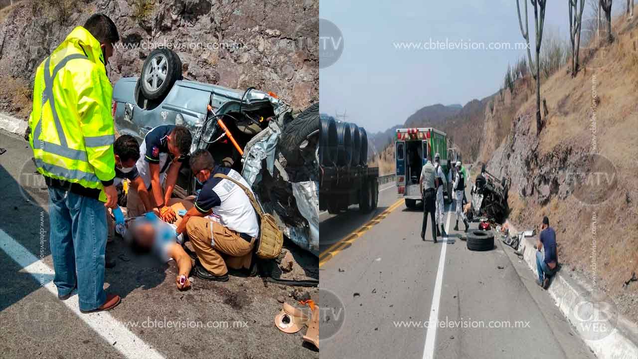 Un muerto y tres heridos deja volcadura en la Siglo XXI Un muerto y tres heridos deja volcadura en la Siglo XXI