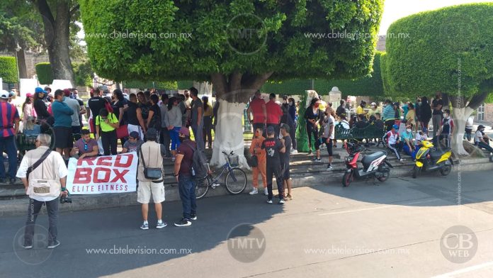 En manifestación, usuarios piden la reapertura de gimnasios