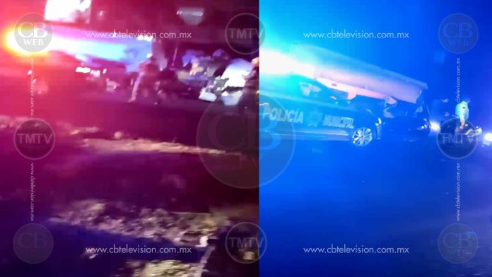 Video: Pipa sin control choca contra un vehículo y un árbol en Madero poniente