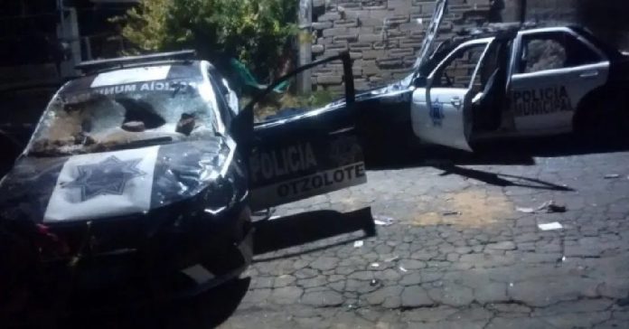 Video: Por un audio de WhatsApp, destruyen patrullas; temen que los contagien de Covid-19