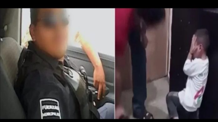 VIDEO (+18): Exhiben a policía golpeando a su hijo
