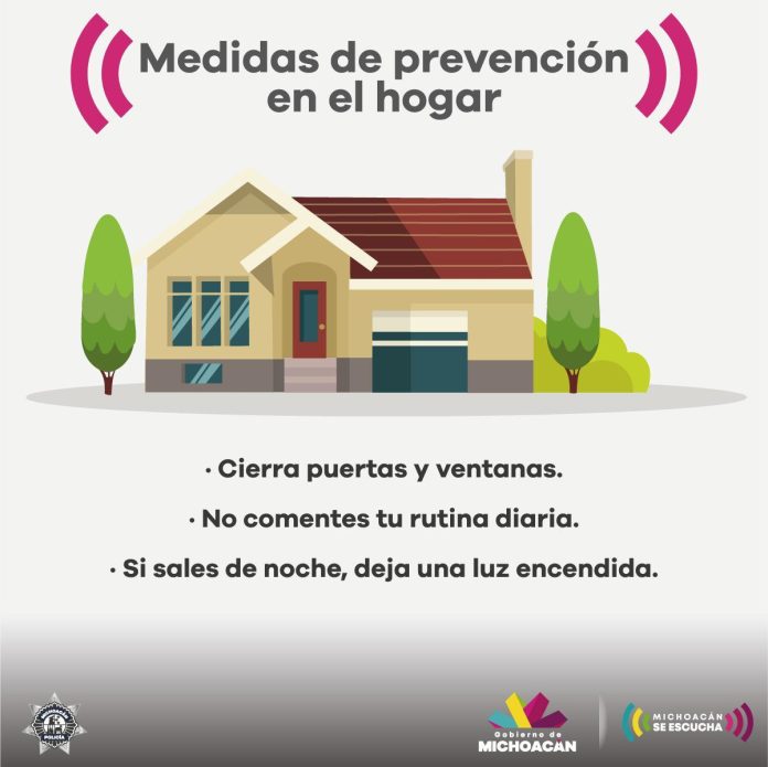 Brinda SSP recomendaciones para prevenir el robo a casa habitación