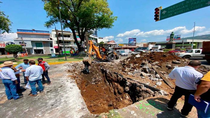 Inició construcción del colector pluvial en el Paseo Lázaro Cárdenas