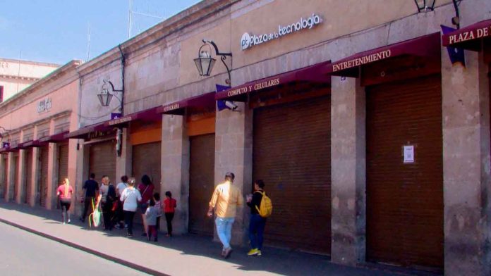 Reapertura de negocios en el Centro de Morelia