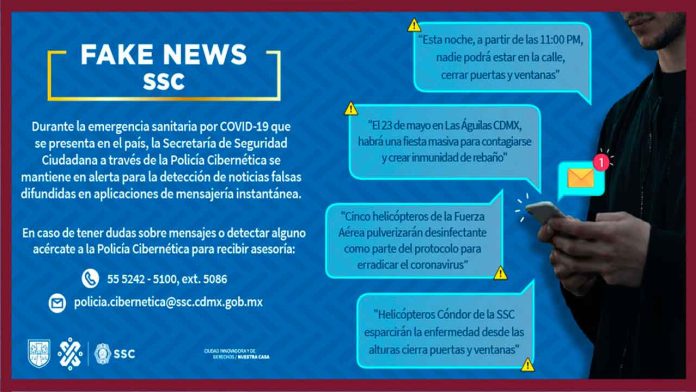 Advierten sobre mensajes que anuncian supuesta erradicación del Covid-19