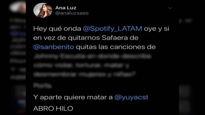 Circula en redes denuncia hacia un hombre que difunde mensajes feminicidas y pedófilos a través de “canciones”
