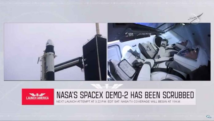 Suspenden lanzamiento de SpaceX y la NASA por mal clima
