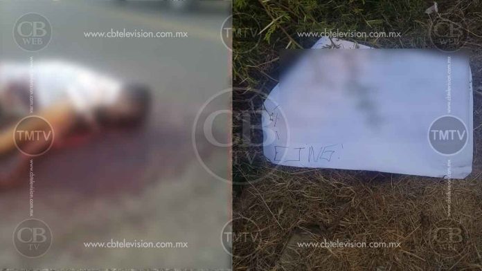 Lo ejecutan en Belisario Domínguez y le dejan una cartulina