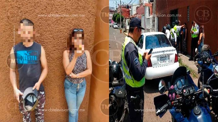 Motopatrulleros de Tto y Movilidad recuperan auto robado en Xangari