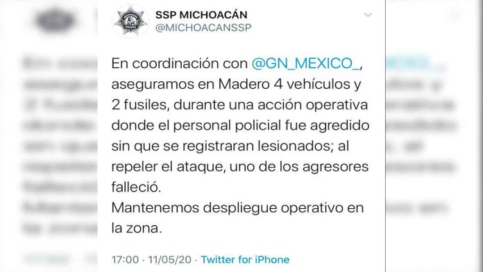 Asegura SSP y GN vehículos y armas de fuego en el municipio de Madero