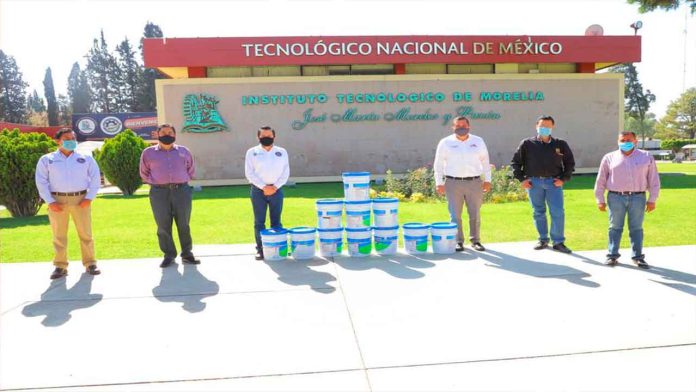 Apoya Sedesoh al Tecnológico de Morelia con impermeabilizante