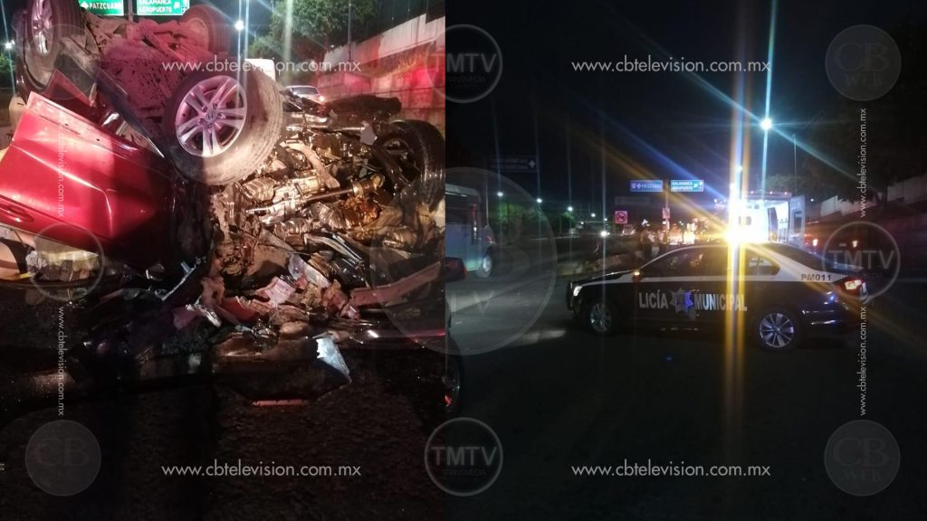 Vive de milagro tras desbaratar su camioneta en libramiento norte