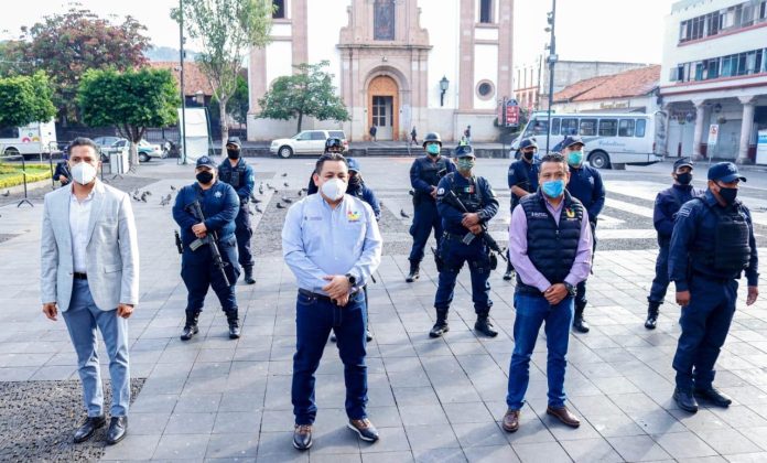 Víctor Manríquez pone en marcha operativo peatonal en el centro histórico para reforzar medidas ante COVID-19