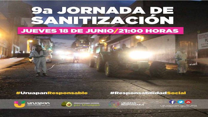 Novena Jornada de Sanitización por un #UruapanResponsable